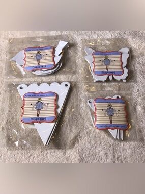 White Chipboard Banner & Shape sets